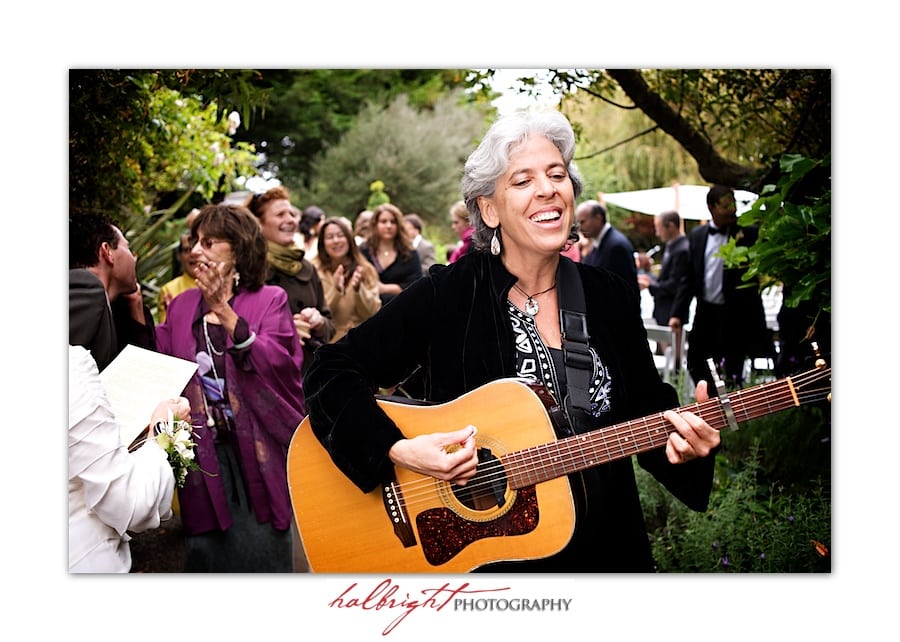 Marsha Attie starts the Kabbalat Panim | Bodega Bay Wedding - Bay Area Wedding Photographer