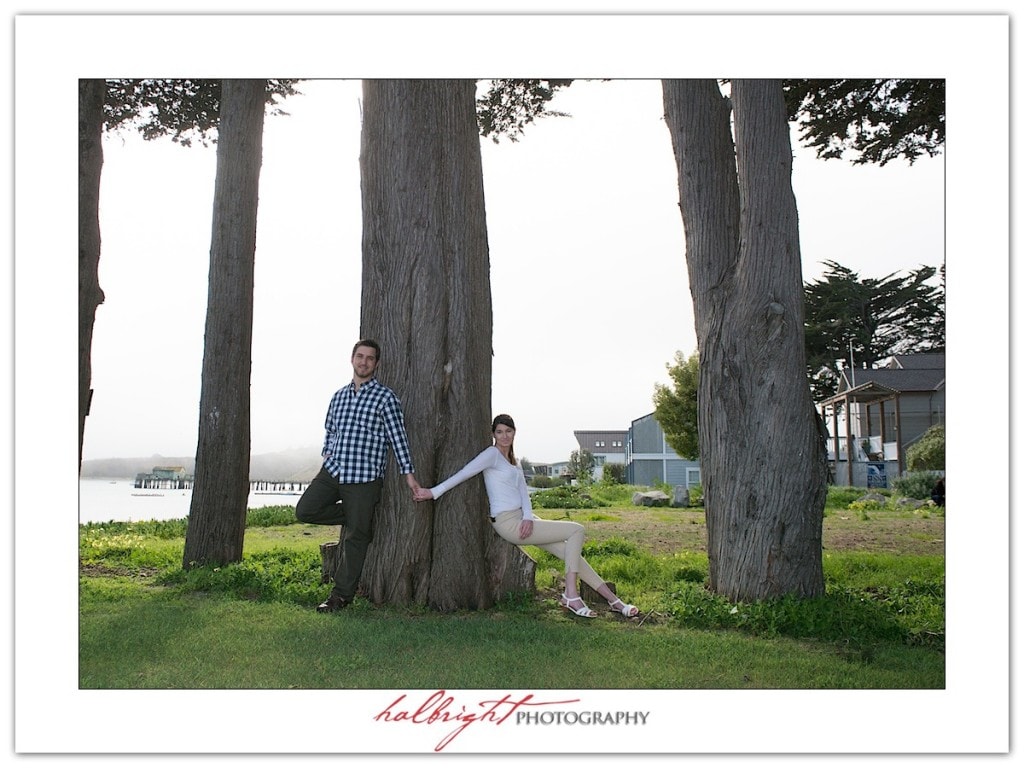 Portrait among the trees in Half Moon Bay | Engagement Portrait - Mavericks - Half Moon Bay - Engagement Portrait Photography