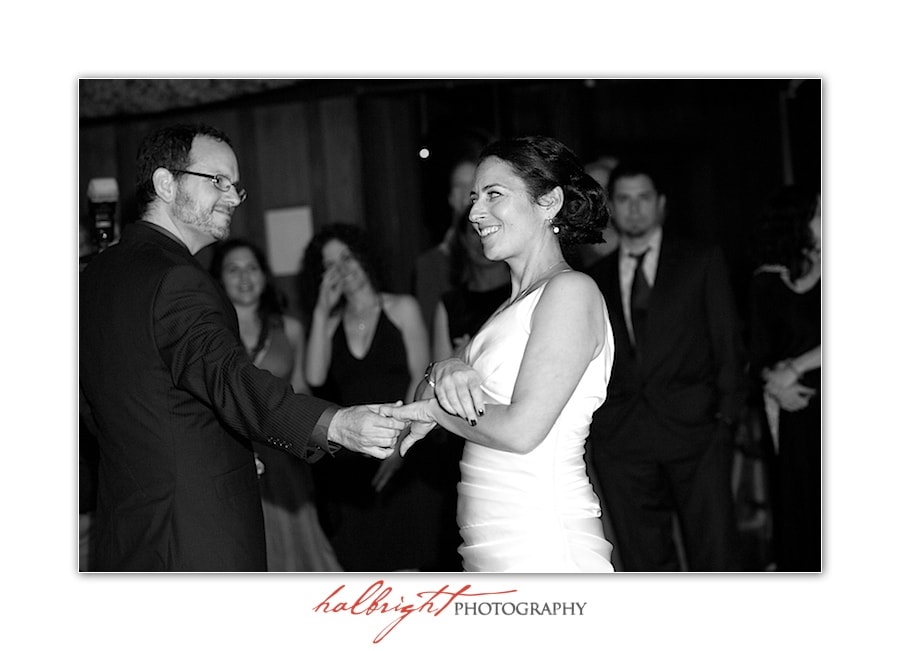 Bride and Groom hold hands during their first dance | UC Berkeley Faculty Club - Berkeley Wedding - Berkeley Wedding Photographer