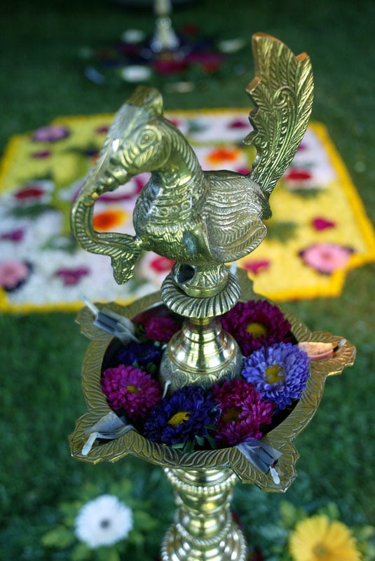 Indian Wedding Floral Arrangement - Dunsmuir Mansion Oakland - Wedding