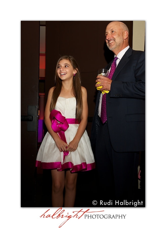 father and daughter - Bat Mitzvah - Lake Merced Golf Club